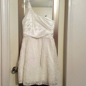 White semi formal dress